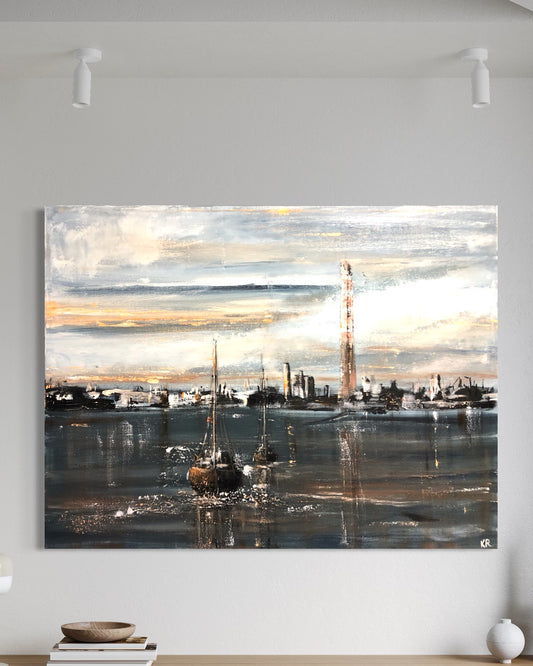Poolbeg towers 80cm x 60cm