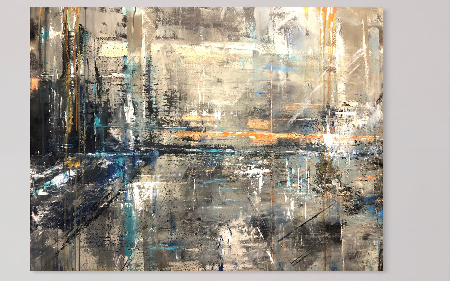 Urban reflections acrylic on canvas