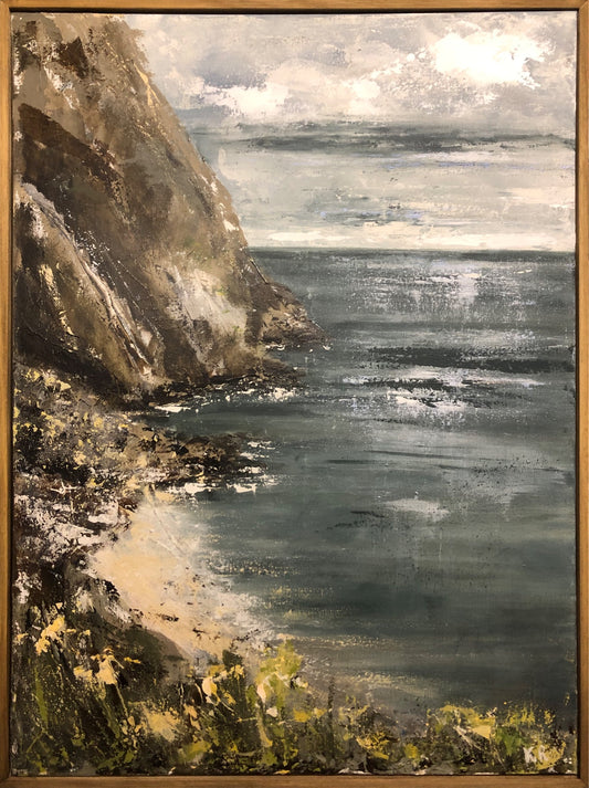 Hidden beach Howth 80cm x 60 cm